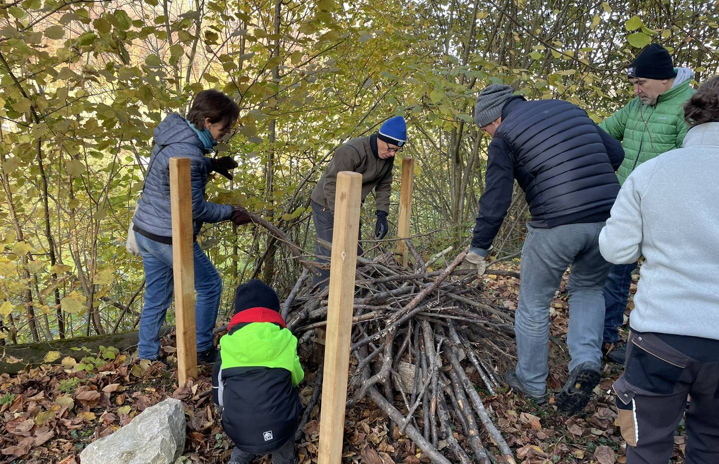 Asthaufen bauen in Duggingen